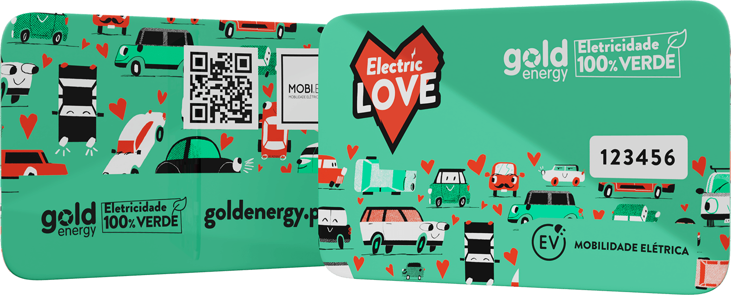 Cartao de mobilidade eletrica Goldenergy